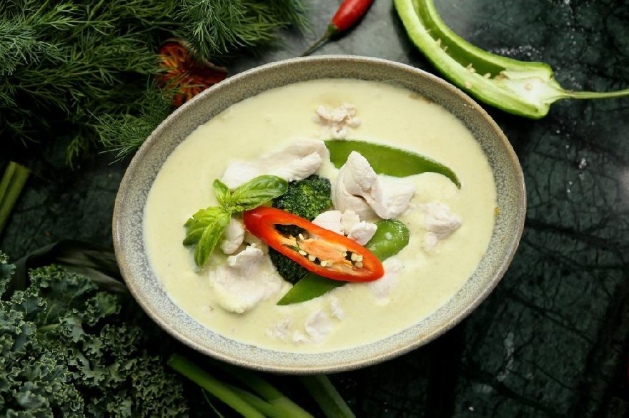 thailändisches Curry, grünes Curry, thailändisches Essen